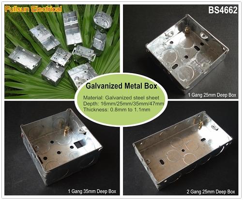 4x2 Metal Back Box 4x2 Metal Back Box